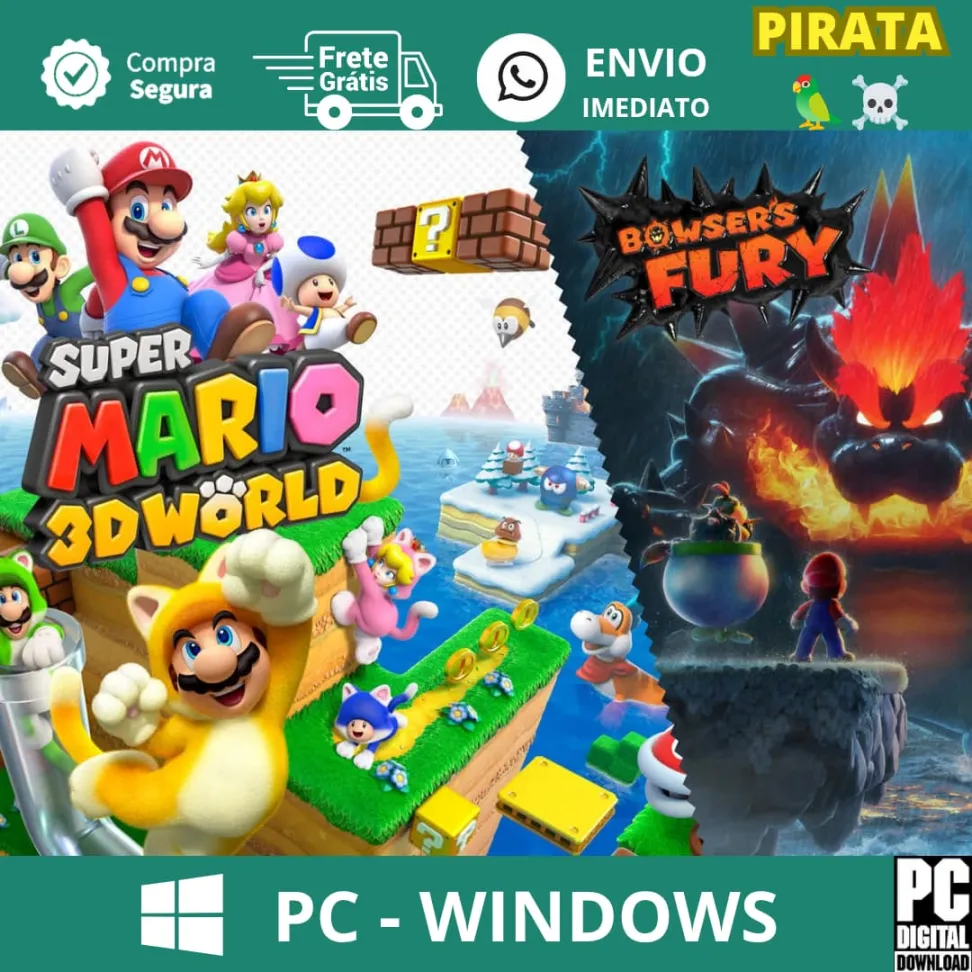 Super Mario 3D World - (Emulador de Switch) - SEM LAUNCHER