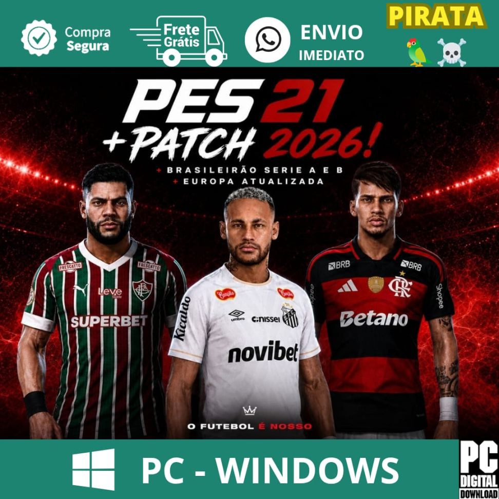 eFootball PES 21 + Patch 2026 - SEM LAUNCHER