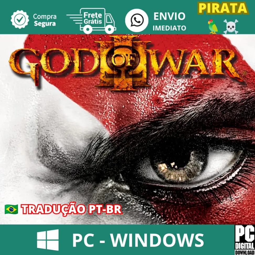 God of War 3 - (Emulador de PS3) - SEM LAUNCHER