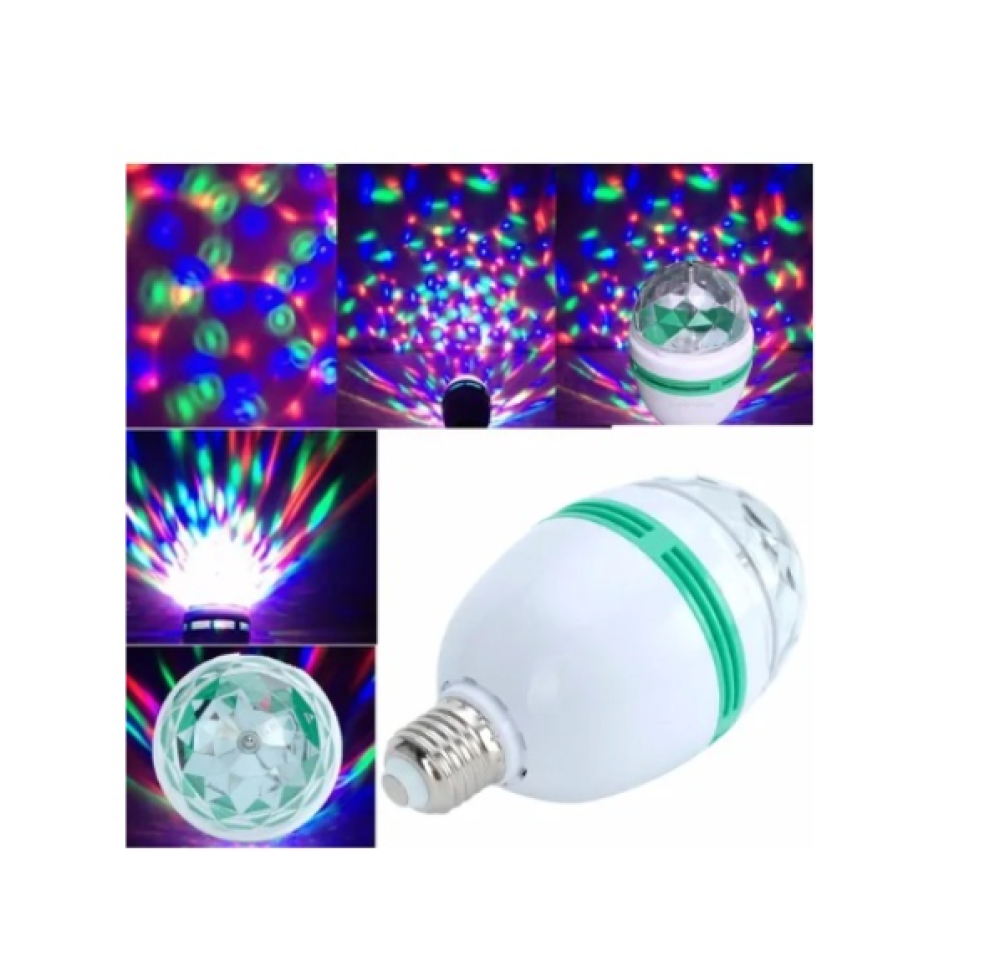 Lâmpada RGB Led Colorido Giratória 3w H'maston ND-01 - #5