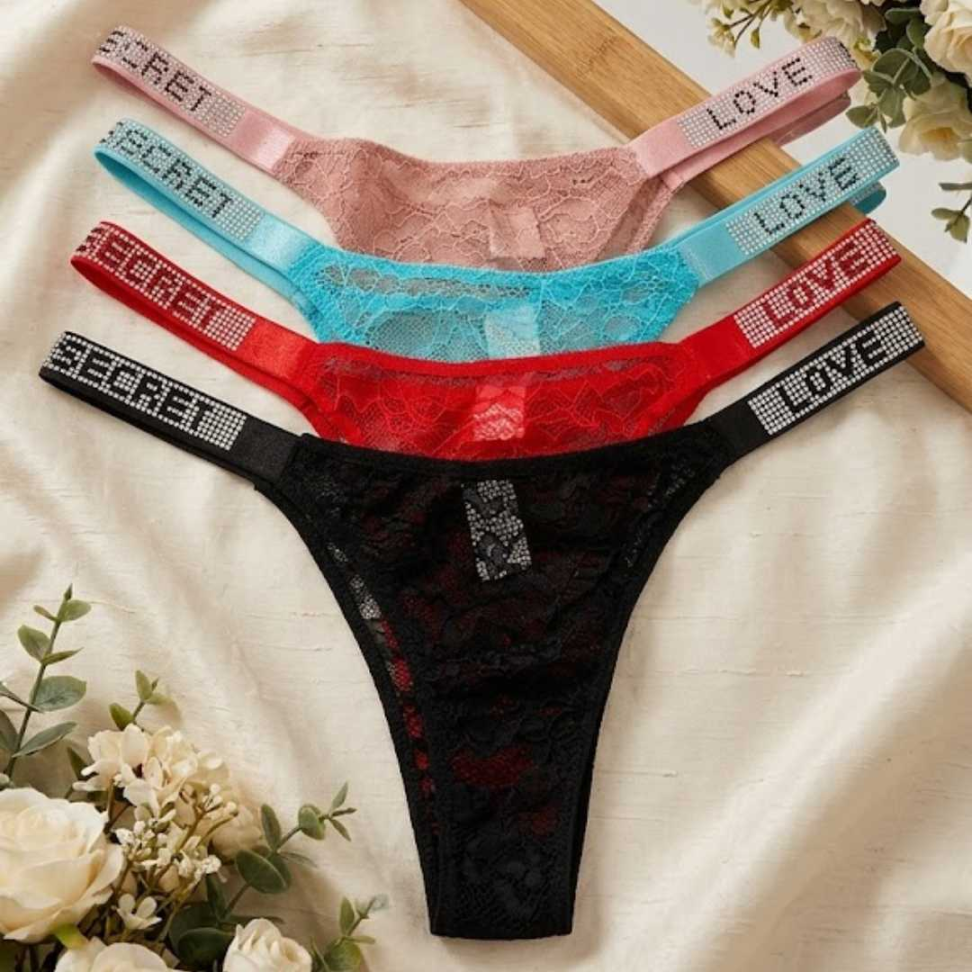 Tanga LOVE Secret Renda Brilho - #2