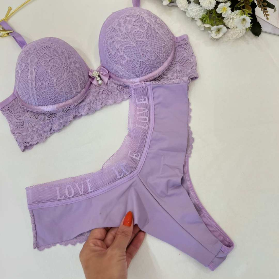 Conjunto Nicole com Bojo e Tanga Fio Duplo Conforto, Sustentação e Elegância Ref 0227 - #5