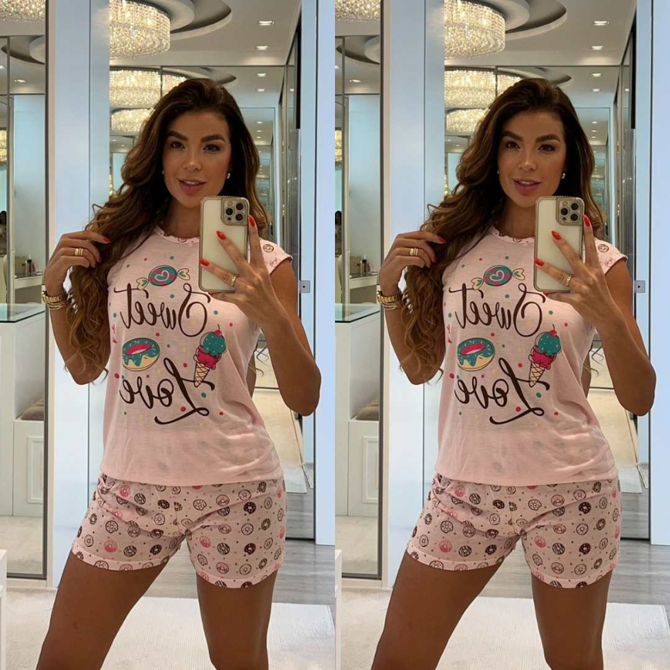 Baby Doll Malha Privativas Ref 3071 Conforto Leveza e Estampa Divertida - #7