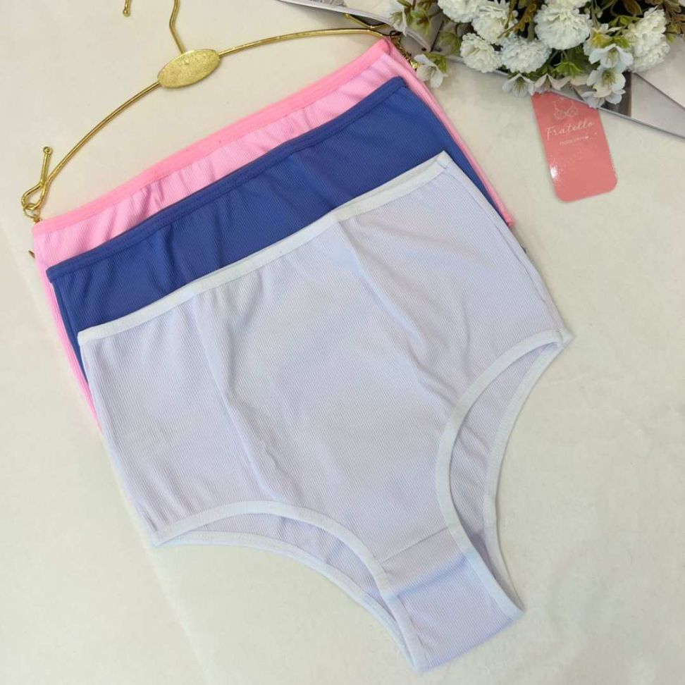 Tanga Elegante Canelada Ref 930 Conforto Premium Alta Elasticidade e Modelagem Perfeita - #3