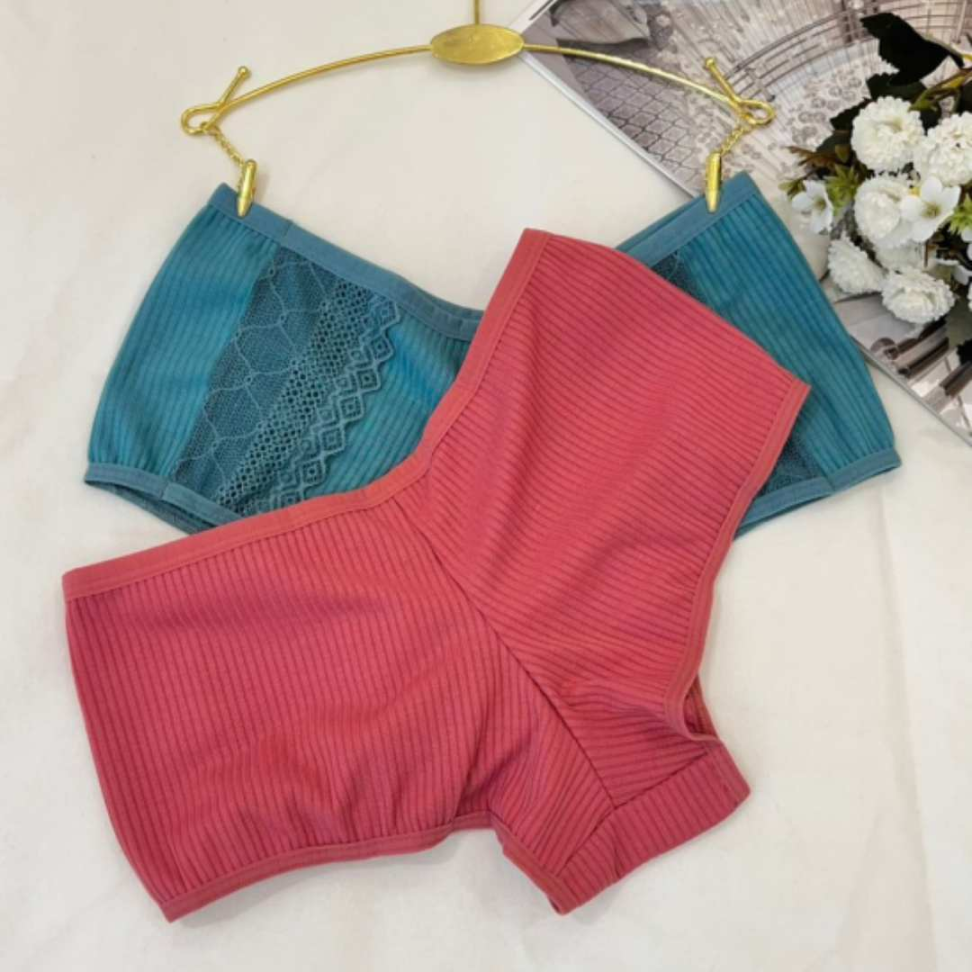 Tanga Luiza Ribana Ref 32 Conforto Canelado com Renda Delicada. - #2