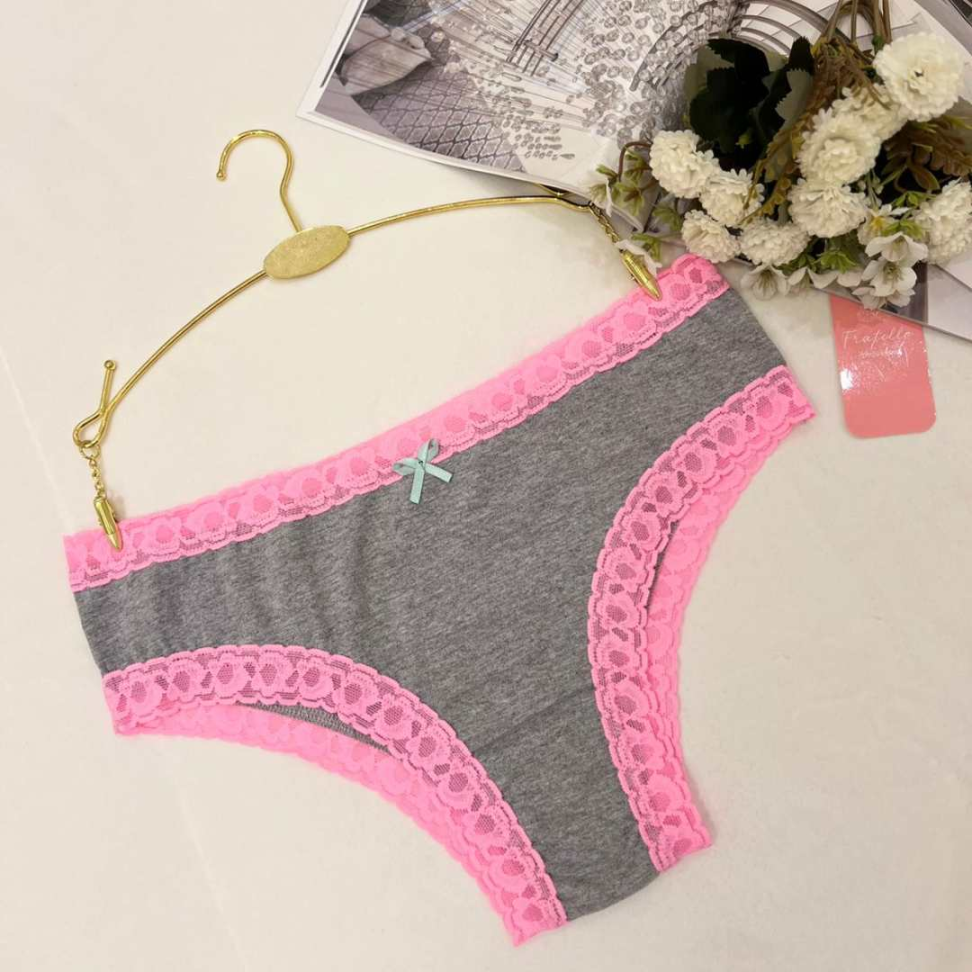 Tanga Boneca Plus Algodão Confort Premium com Renda Delicada Ref. 830P - #10