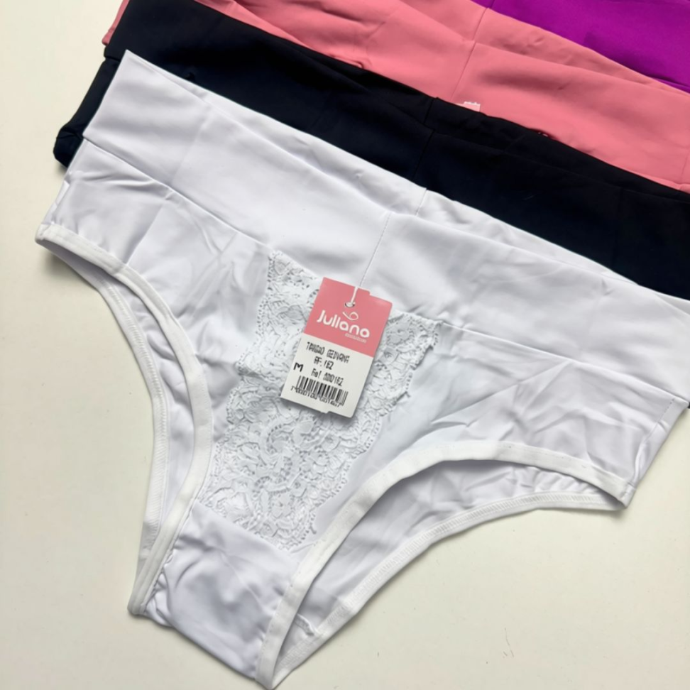 Tanga Mediana com Renda Frontal e Cós Largo Geovana Ref. 162 - #7
