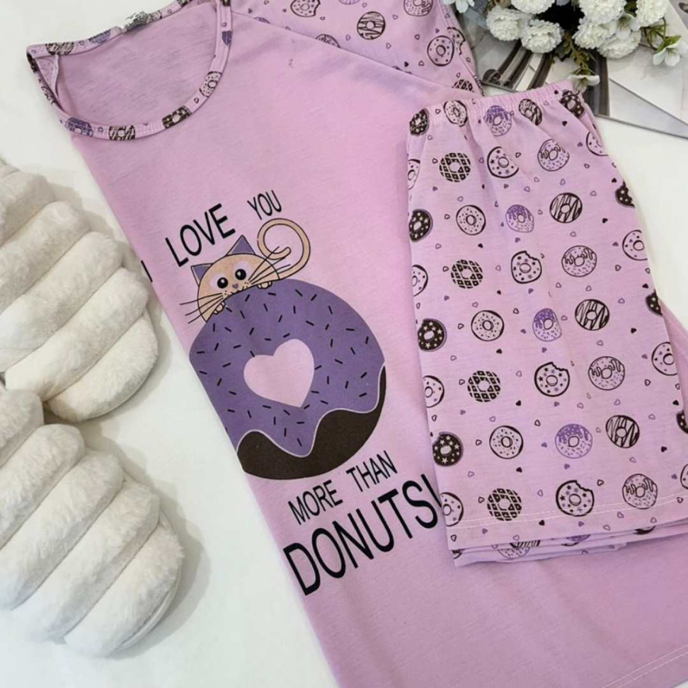 Baby Doll Malha Privativas Ref 3071 Conforto Leveza e Estampa Divertida - #12