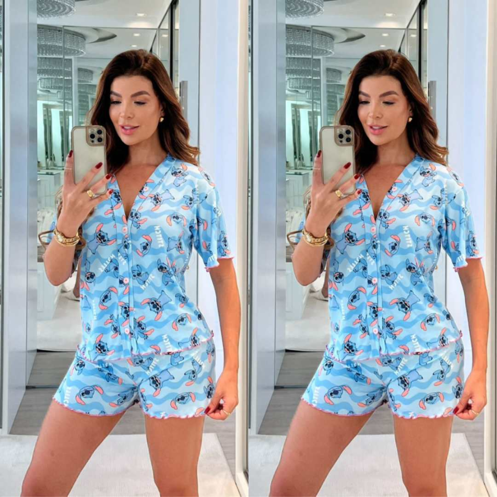 Baby Doll Americano Virginia Premium Suede com Botões Frontais Conforto e Estilo no Seu Dia a Dia - #13