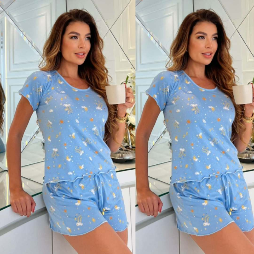 Baby Doll Glamour Premium Suede Ref 7020 Conforto Luxuoso com Estampa Elegante - #5