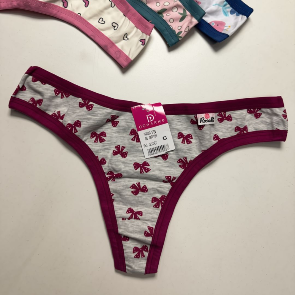 Tanga Fio de Cotton Estampada Ref. 200 - #4