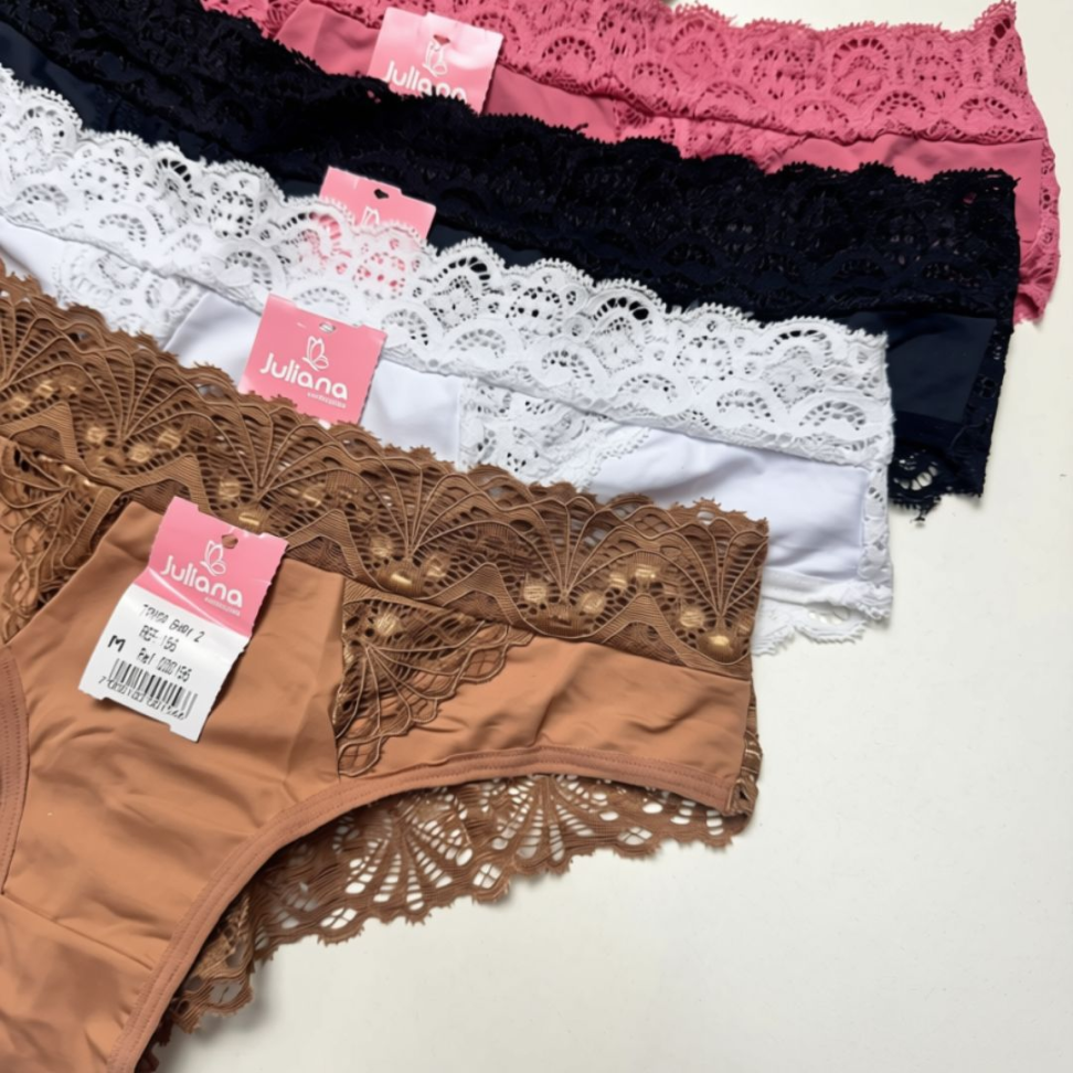 Tanga Shay 2 com Renda Larga Ref. 156 - #12