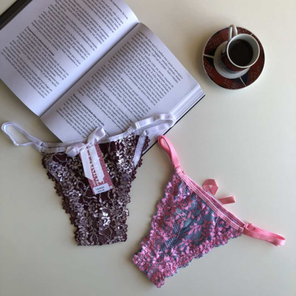 Tanga Júlia com Regulagem Lateral Renda Sensual e Ajuste Perfeito. - #8