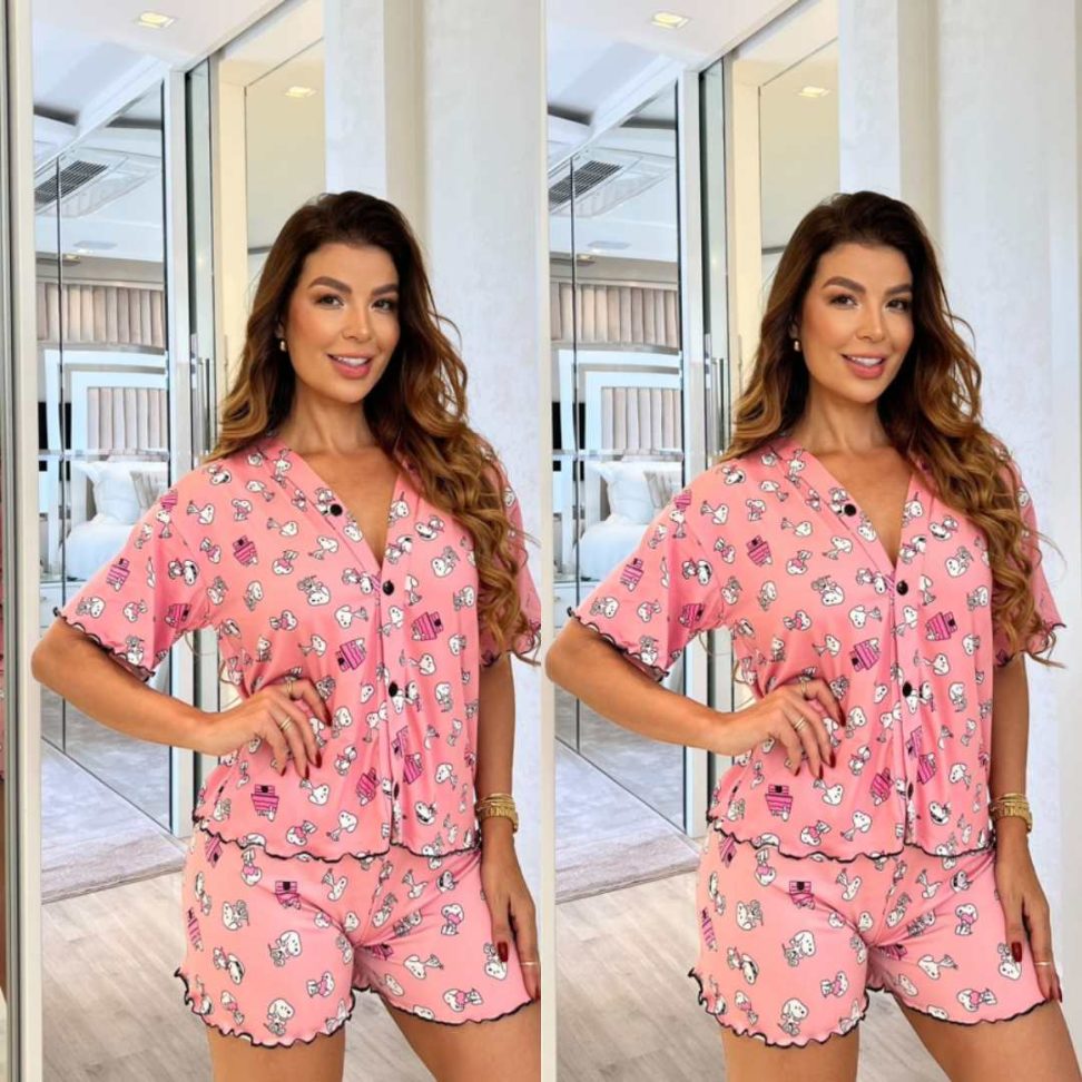 Baby Doll Americano Virginia Premium Suede com Botões Frontais Conforto e Estilo no Seu Dia a Dia - #14