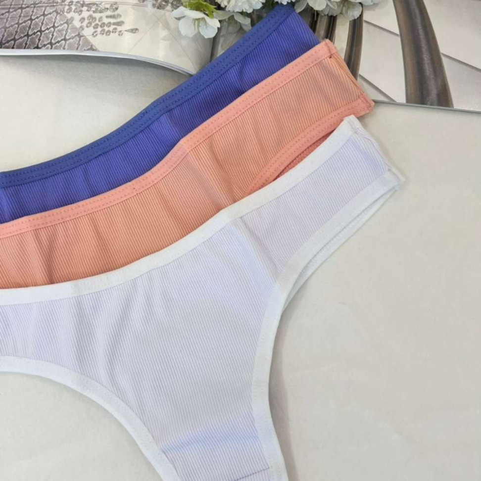 Tanga Pimenta Microfibra Canelada Confort Premium Ref. 928 - #5