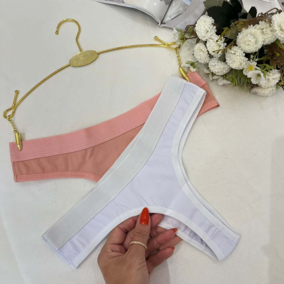Tanga Garota Canelada Conforto Diário com Cintura Anatômica Ref. 927 - #7