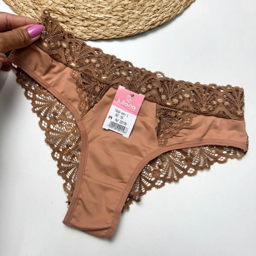 Tanga Shay 2 com Renda Larga Ref. 156 - #4