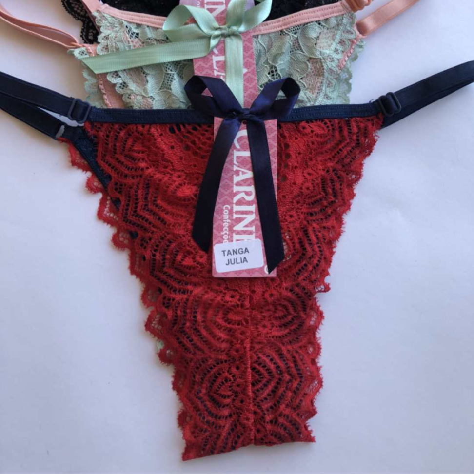 Tanga Júlia com Regulagem Lateral Renda Sensual e Ajuste Perfeito. - #5