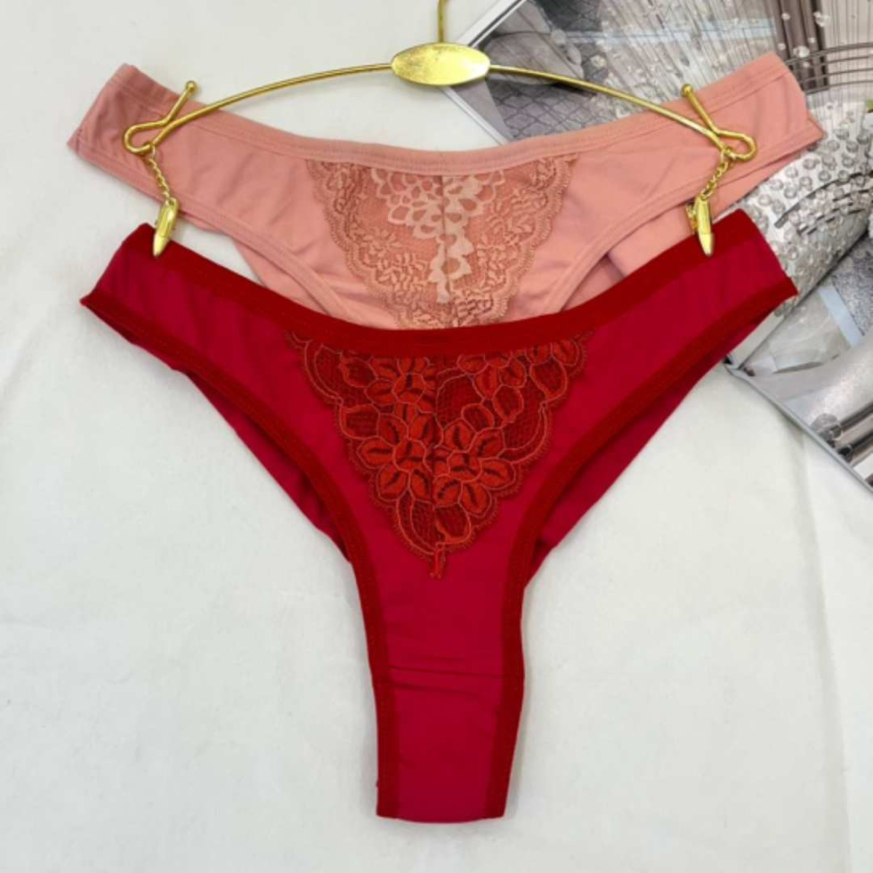 Tanga Routh Ref 408 Fio Duplo Renda Elegante e Super Conforto - #4