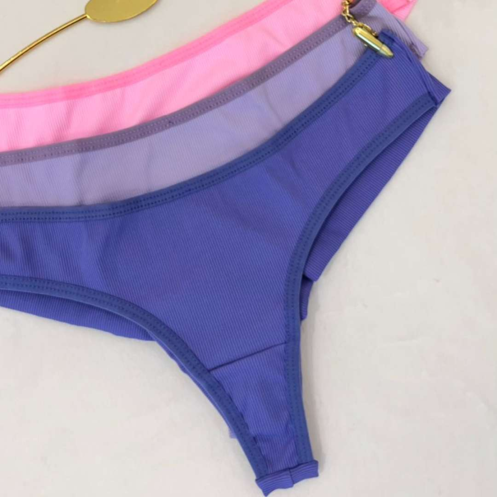 Tanga Concept Jasmim Fio Duplo Ref 931 Microfibra Canelada Conforto Premium - #2