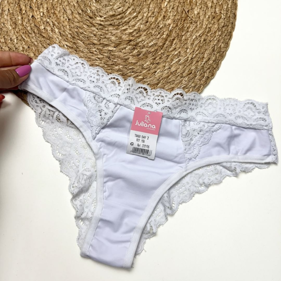 Tanga Shay 2 com Renda Larga Ref. 156