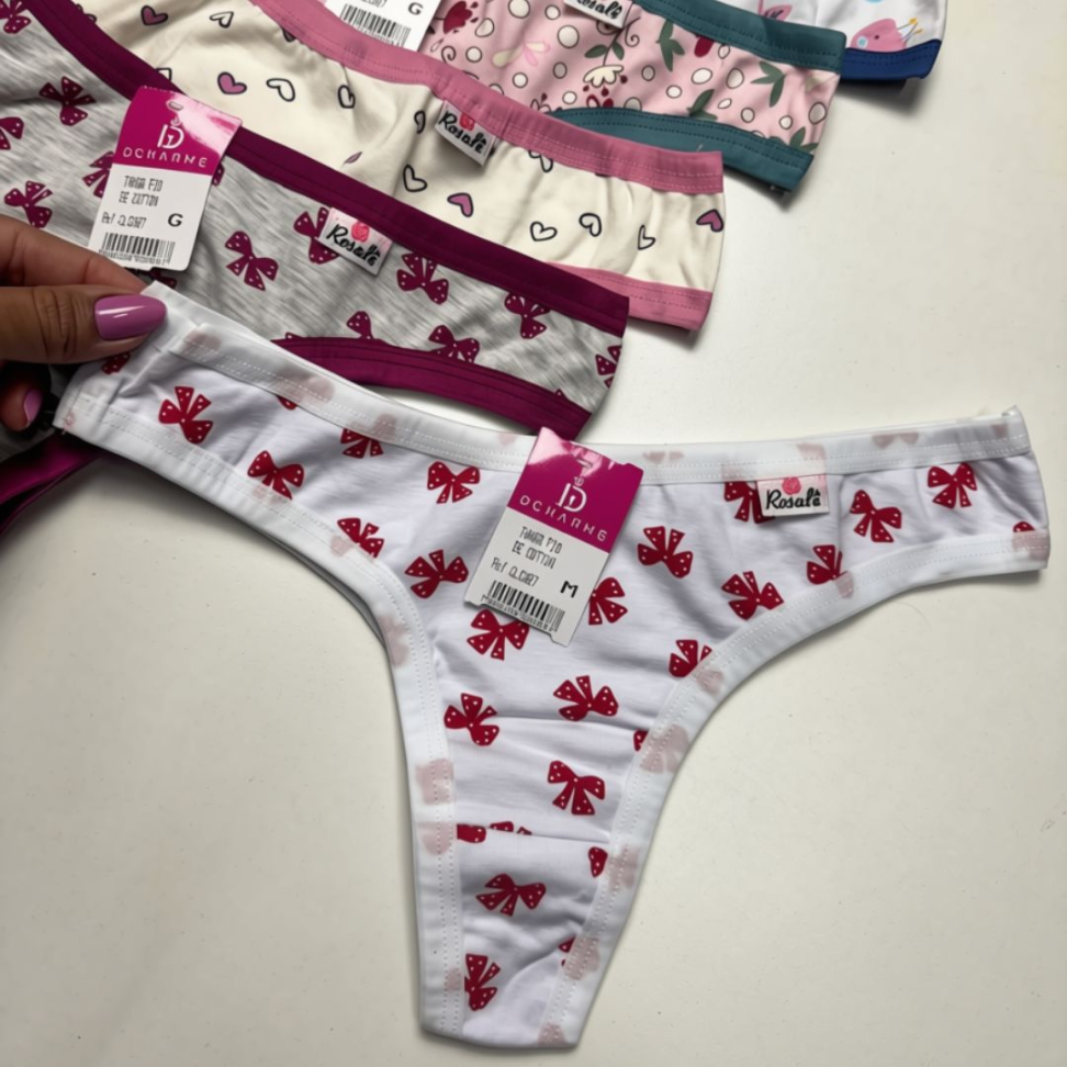 Tanga Fio de Cotton Estampada Ref. 200