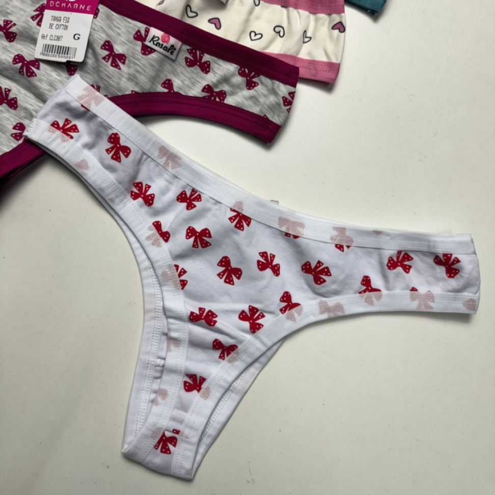 Tanga Fio de Cotton Estampada Ref. 200 - #3
