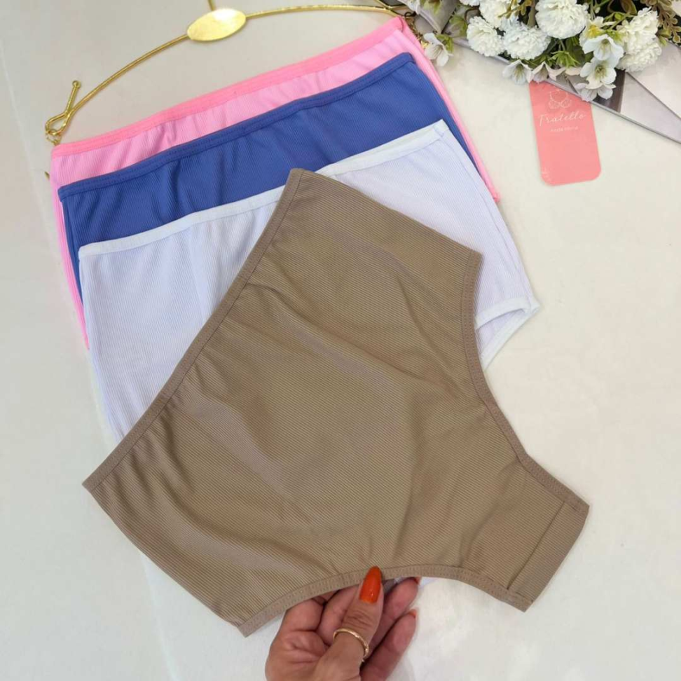 Tanga Elegante Canelada Ref 930 Conforto Premium Alta Elasticidade e Modelagem Perfeita - #5