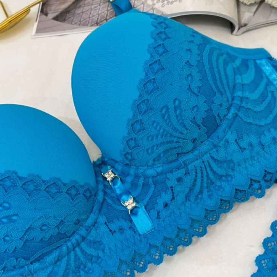 Conjunto Marcela Ref 245 Lingerie Premium com Bojo Renda Sofisticada e Fio Confortável. - #10