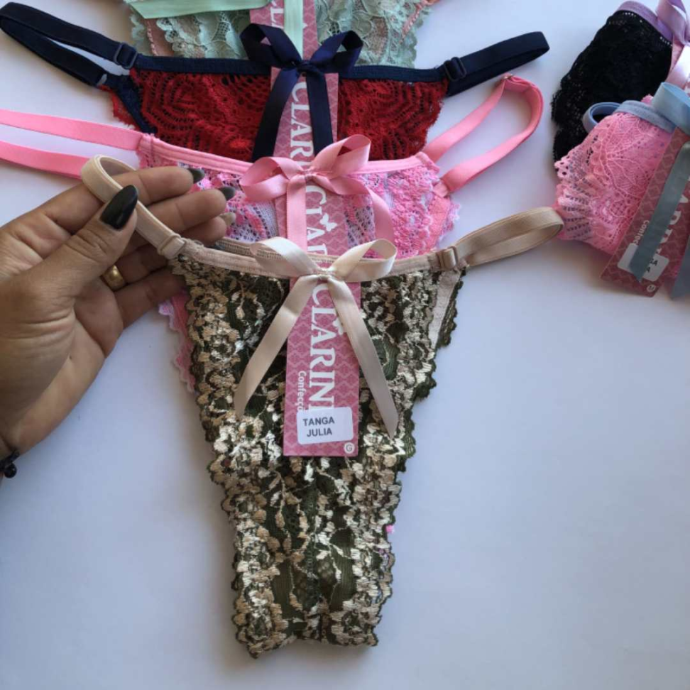 Tanga Júlia com Regulagem Lateral Renda Sensual e Ajuste Perfeito. - #7