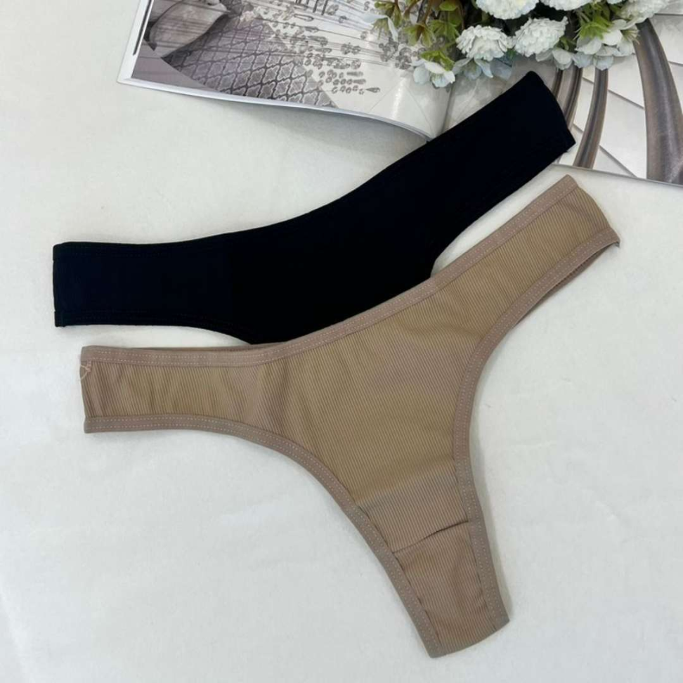 Tanga Pimenta Microfibra Canelada Confort Premium Ref. 928 - #3