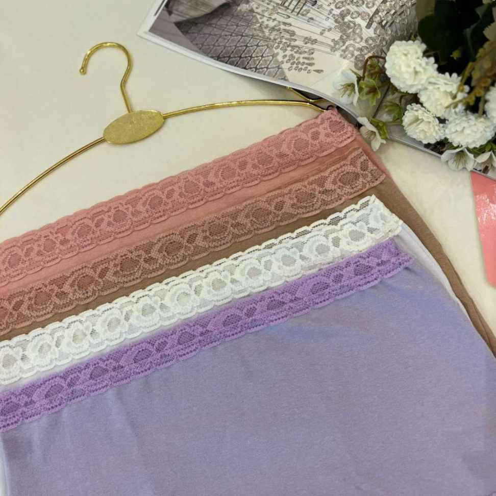 Calçola Realeza Ref 896 Algodão Cintura Alta Confortável com Renda Calcinha Feminina - #5