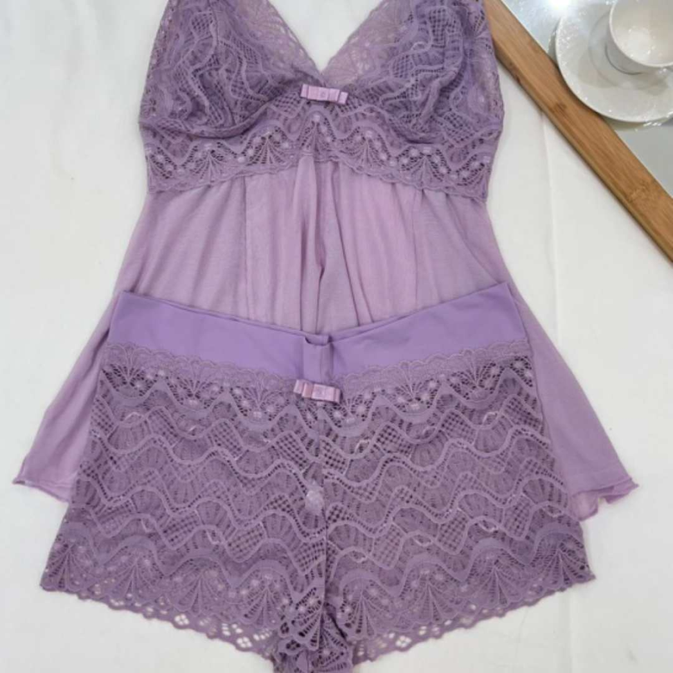 Baby Doll Luana Rendado Tule - #2