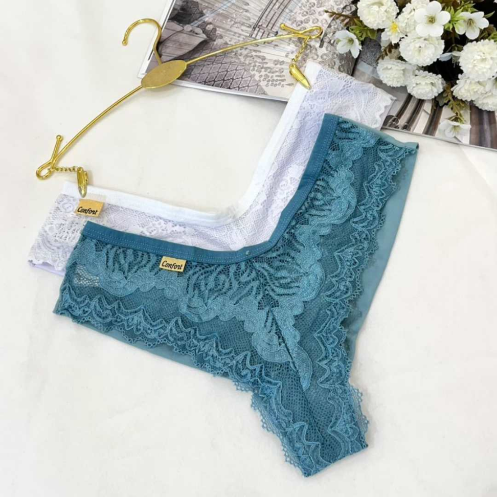 Tanga Diana Ref 413 Renda na Frente e Poliamida Fio Duplo Atrás Conforto e Sensualidade - #8