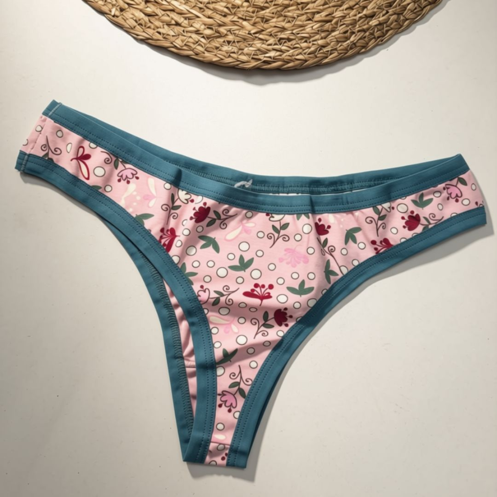 Tanga Fio de Cotton Estampada Ref. 200 - #8