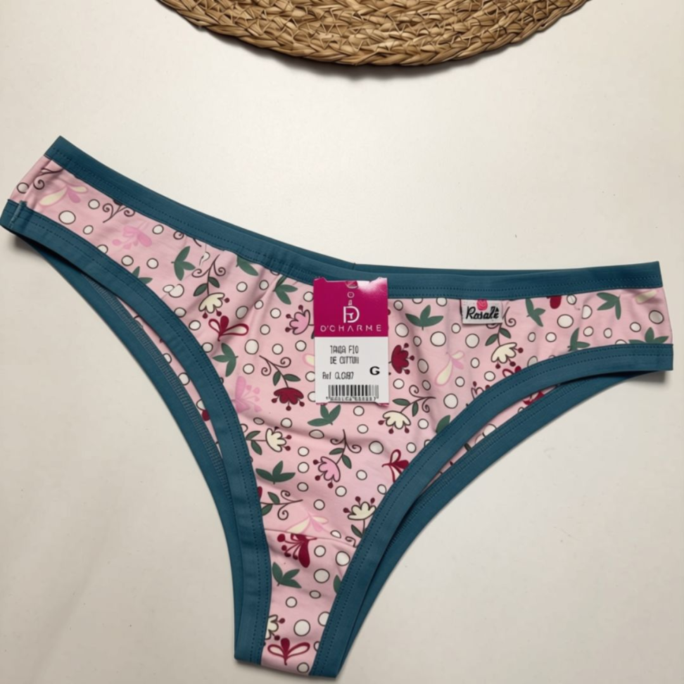 Tanga Fio de Cotton Estampada Ref. 200 - #7