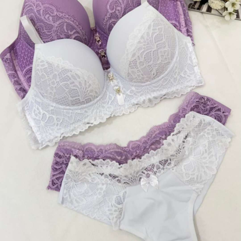 Conjunto Marcela Ref 245 Lingerie Premium com Bojo Renda Sofisticada e Fio Confortável. - #7