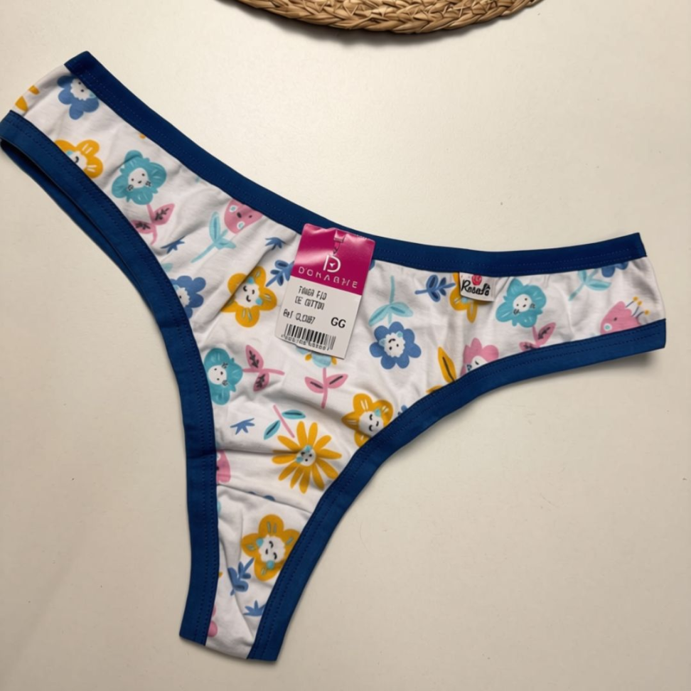 Tanga Fio de Cotton Estampada Ref. 200 - #9