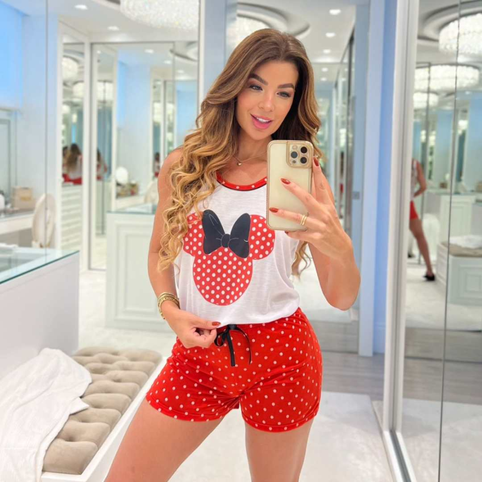 Baby Doll em Malha Estampado Conforto Total com Short Estampas Variadas Ref. 101 - #4