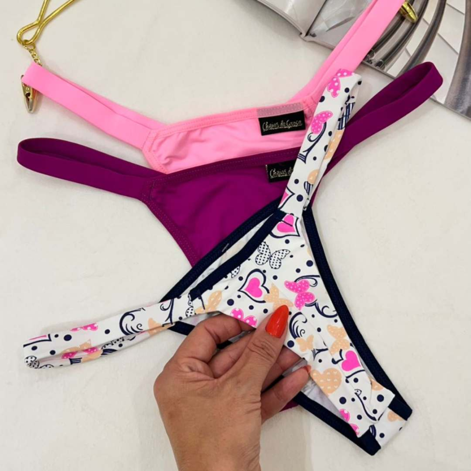 Tanga Ref 3006 Biquíni Conforto Modelagem Perfeita e Estampas Modernas. - #5