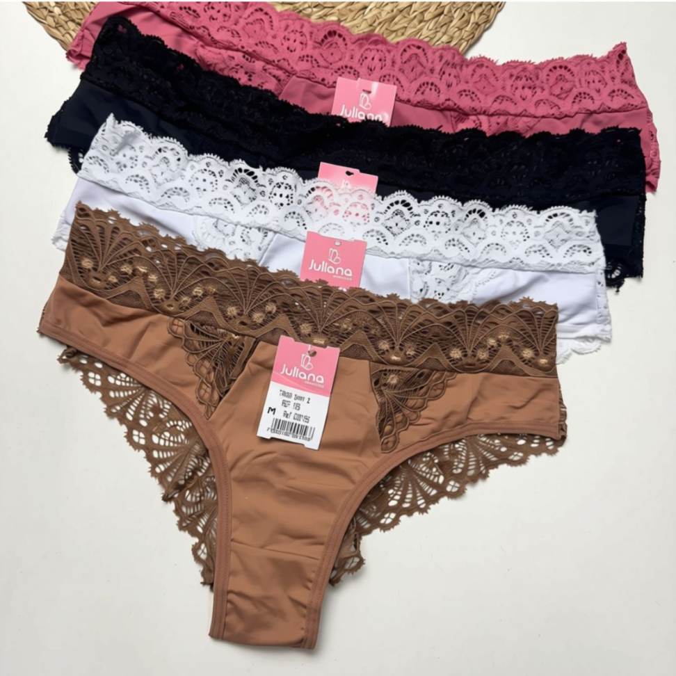Tanga Shay 2 com Renda Larga Ref. 156