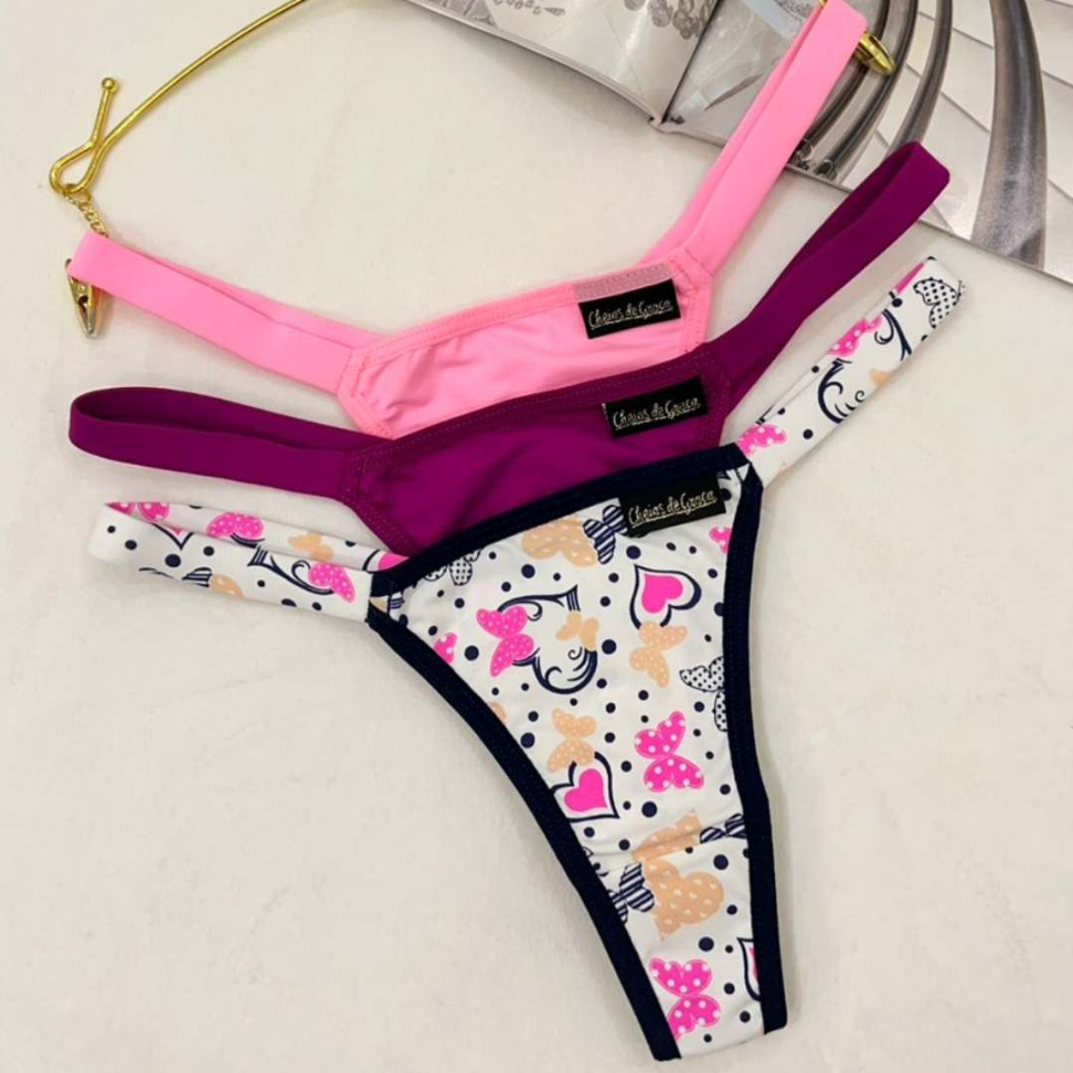 Tanga Ref 3006 Biquíni Conforto Modelagem Perfeita e Estampas Modernas. - #4