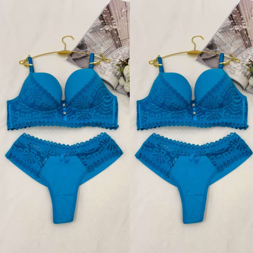 Conjunto Marcela Ref 245 Lingerie Premium com Bojo Renda Sofisticada e Fio Confortável. - #3