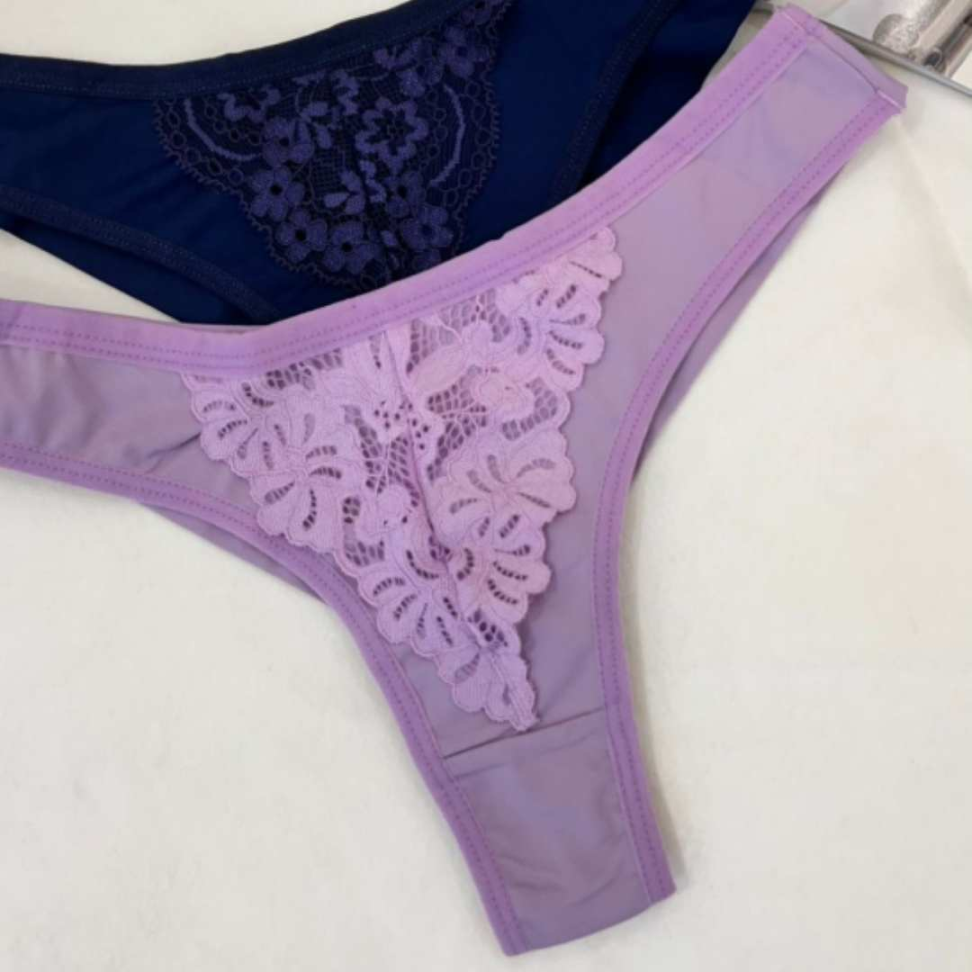 Tanga Routh Ref 408 Fio Duplo Renda Elegante e Super Conforto - #2