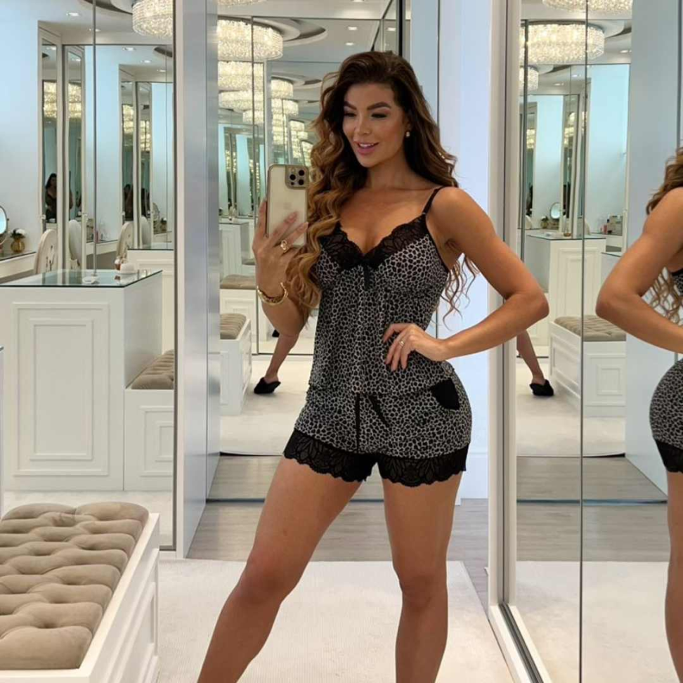 Baby Doll Princesa Liganete Ref 0337 Conjunto Delicado com Renda e Caimento Perfeito - #4