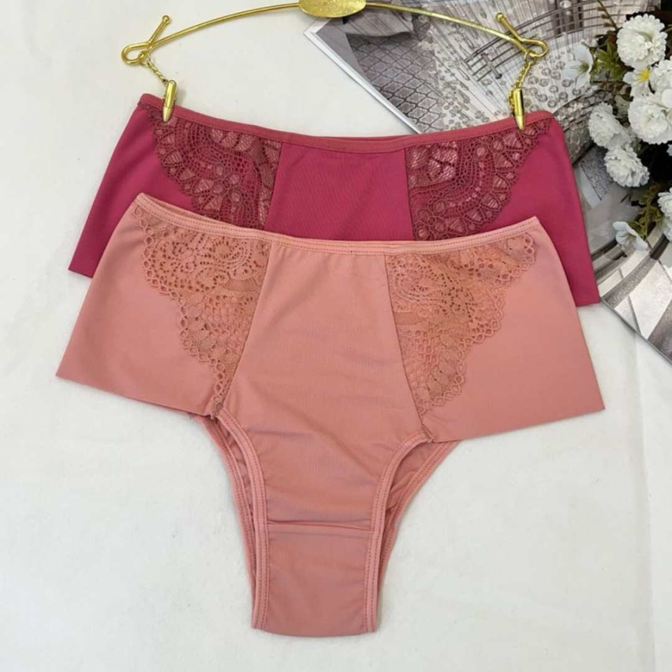 Tanga Lateral Dupla Ref 2075 Conforto Máximo com Detalhe em Renda Elegante. - #3