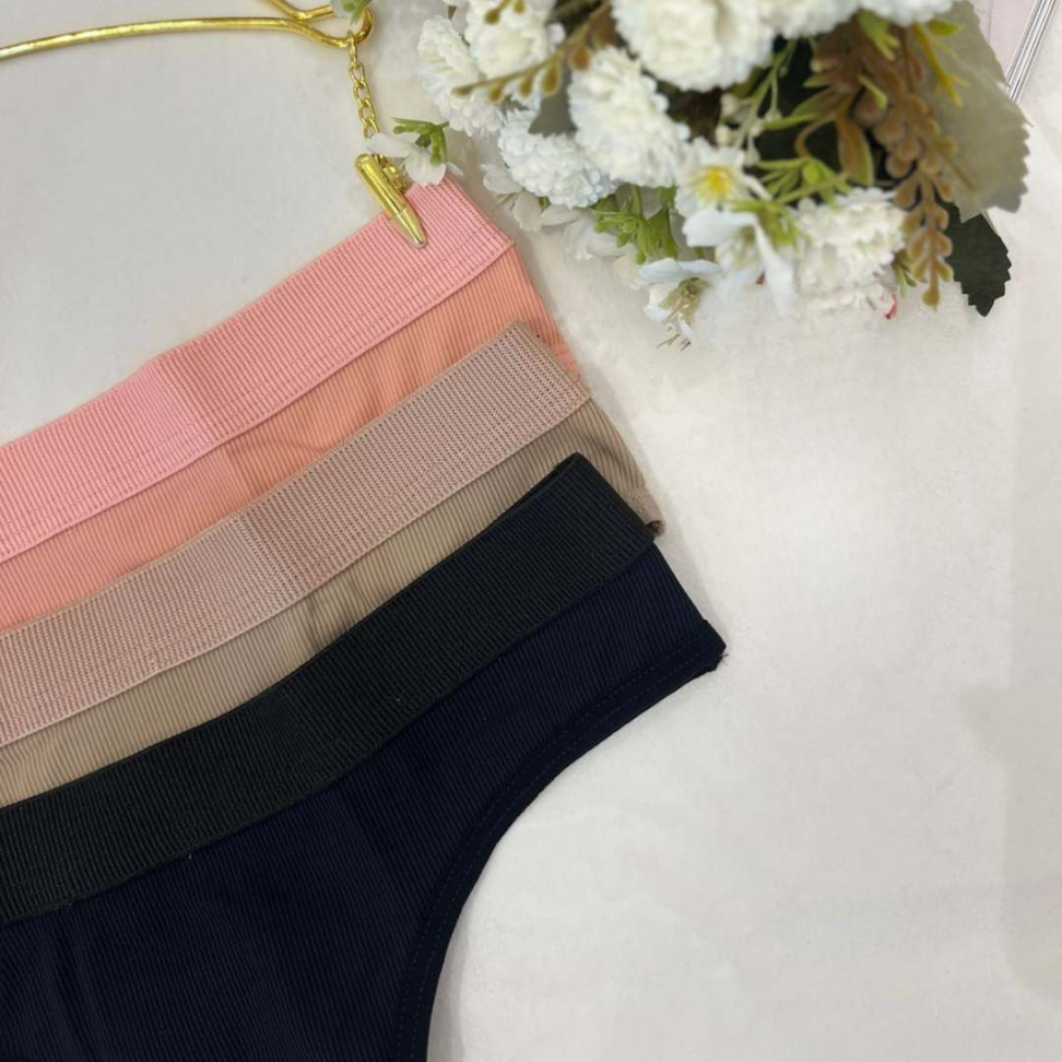 Tanga Garota Canelada Conforto Diário com Cintura Anatômica Ref. 927 - #5