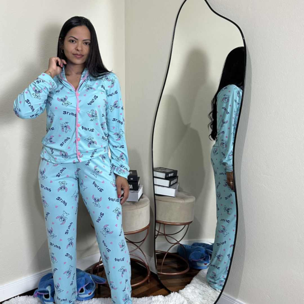 Pijama Longo Americano Suede Premium - #2