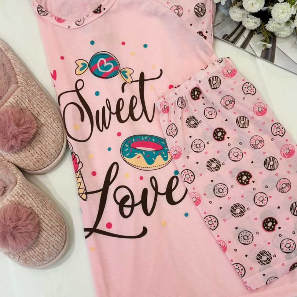 Baby Doll Malha Privativas Ref 3071 Conforto Leveza e Estampa Divertida - #10