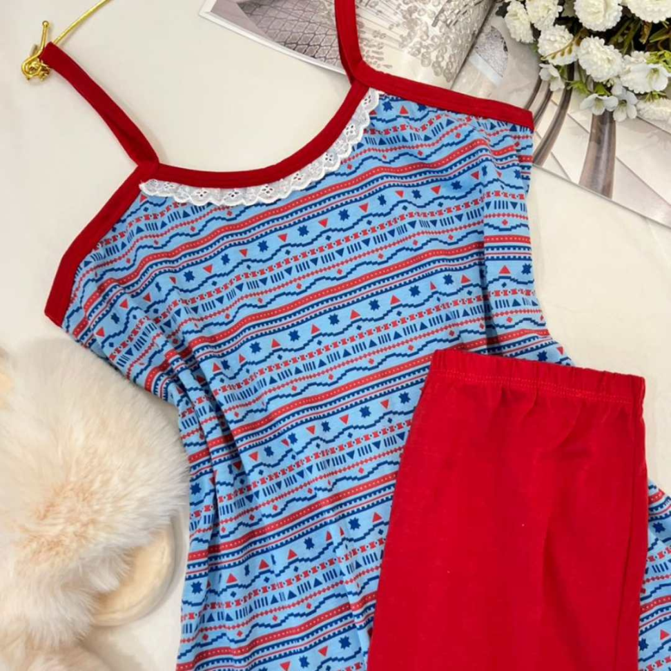 Bermudoll Malha Ref 740 Conjunto Confortável Estampado com Short e Alcinha - #6